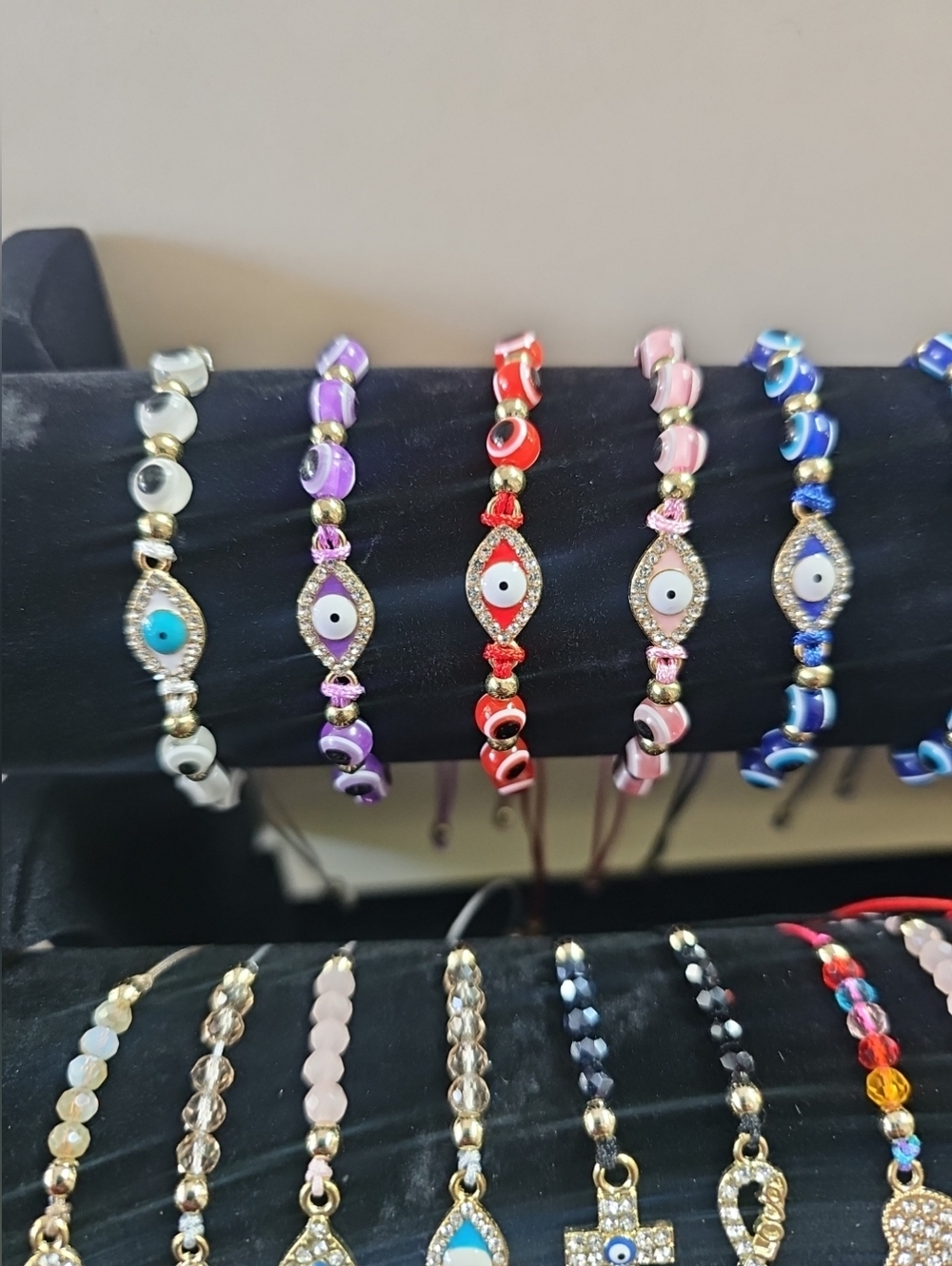 5 Piezas Pulsera Roja Proteccion del Mal de Ojo Buena Suerte,Dinero Ajustable